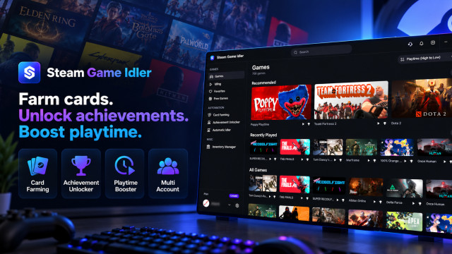 Steam Game Idler - Every Steam Tool You Need in One App