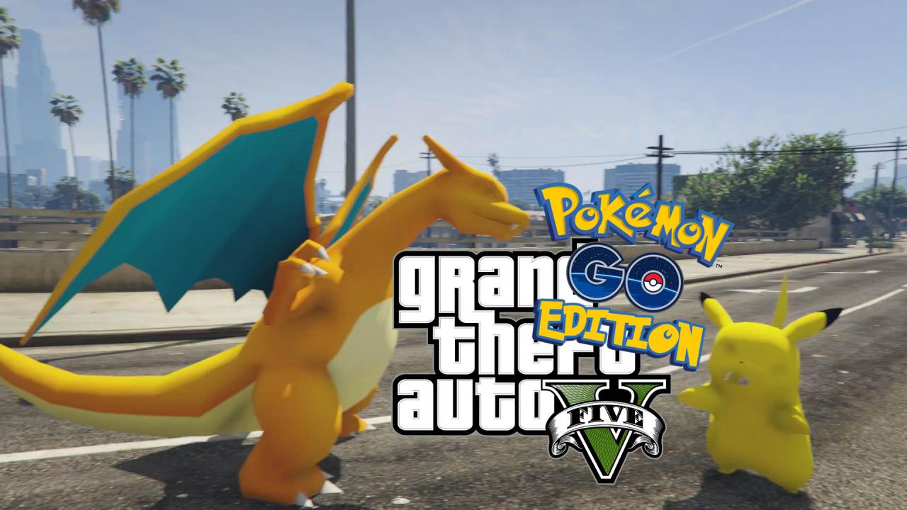 Introducing Pokemon Go to the World of Grand Theft Auto 5