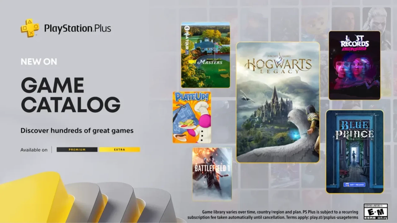 PlayStation Plus Game Catalog for April: Hogwarts Legacy, Blue Prince, and more